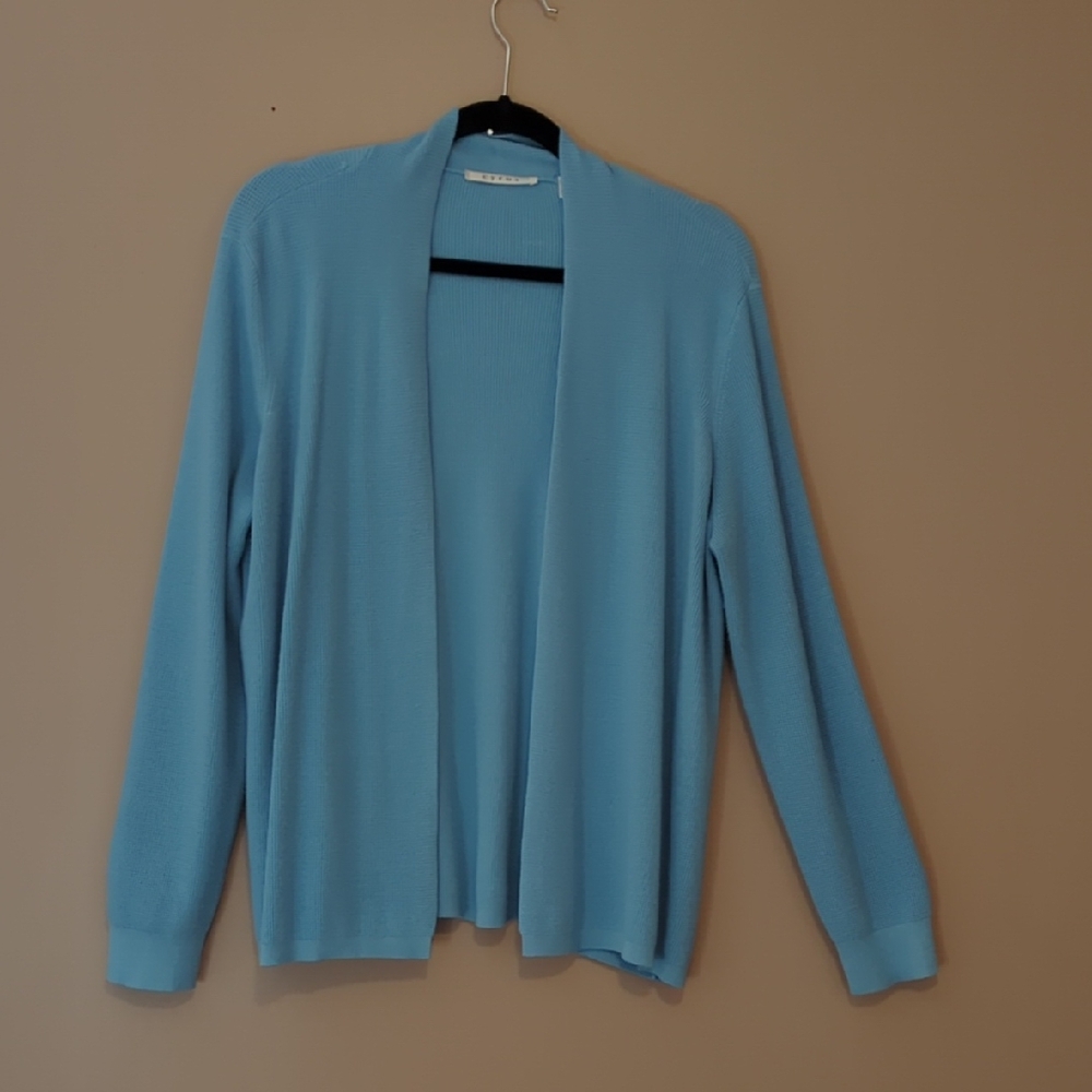 Cyrus Sky Blue Open Front Cardigan